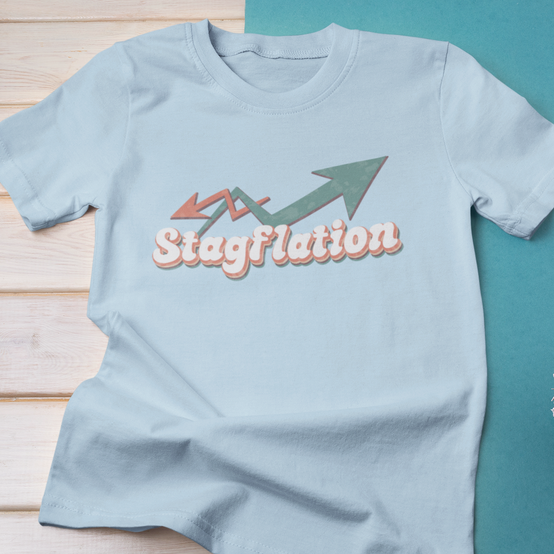 Stagflation Arrows Modern-Retro - T-shirt