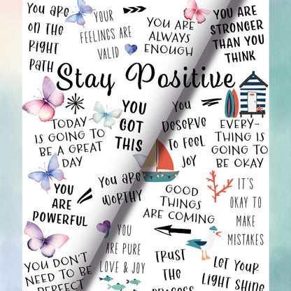 Stay Positive - Velveteen Plush or Sherpa Blanket