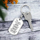 Dog Tag Keychain - To My Daughter - You Are Braver - Gift for Birthday or Holiday