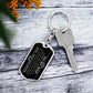 Dog Tag Keychain - To My Dad - You Are My Hero - Love Daughter - Gift for Birthday or Holiday