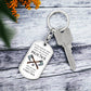 Dog Tag Keychain - Viking - Darkest Hour - Gift for Best Friend, Brother, Birthday or Holiday