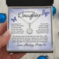 To My Beautiful Daughter - I Will Always Be There - Butterflies - Eternal Hope Necklace - A Great Gift for Birthday, Holiday, or Special Occasion