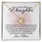 To My Daughter - I Will Have Your Back Love MOM - Love Knot Necklace - Perfect Gift for Birthday, Holiday, or Special Occasion