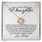To My Daughter - Believe In Yourself Love DAD - Love Knot Necklace - Perfect Gift for Birthday, Holiday, or Special Occasion