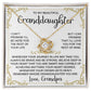 To My Granddaughter  - From Grandpa - When Your Crown Gets Heavy - Love Knot Necklace - Gift for Birthday, Christmas, or Special Occasion