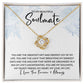 To My Soulmate - You Are the Greatest Gift - Love Knot Necklace - Gift for Birthday, Anniversary, Christmas, or Valentine's Day