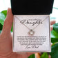 To My Daughter - Believe In Yourself Love DAD - Love Knot Necklace - Perfect Gift for Birthday, Holiday, or Special Occasion