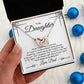 To My Daughter - Never Forget I Love You, Love Dad - Interlocking Hearts Necklace - Gift for Birthday, Christmas, or Special Occasion