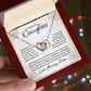 To My Beautiful Daughter - You Are The Best Thing  - Interlocking Hearts Necklace - Gift for Birthday, Christmas, or Special Occasion