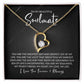 To My Soulmate - You Are the Deepest Joy - Forever Love Necklace - Gift for Birthday, Valentine's Day, Christmas, or Anniversary