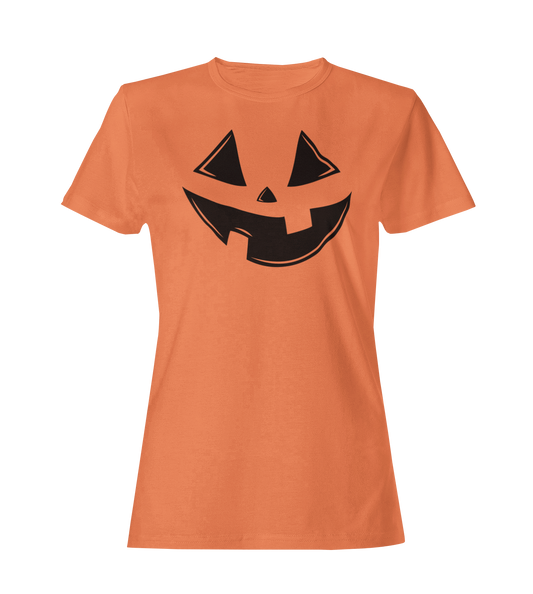 Jack O'Lantern on Orange - Spooky Faces of Halloween - Unisex T-shirt