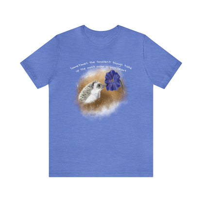 Hedgehog and Petunia - Adult T-shirt