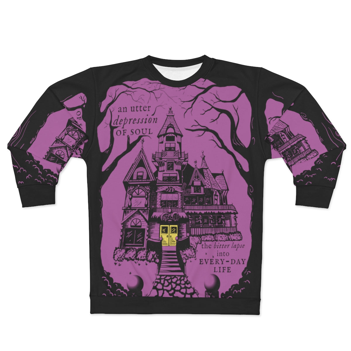 AOP Mystery Mansion Sweatshirt - Disgrace - Unisex Sizing