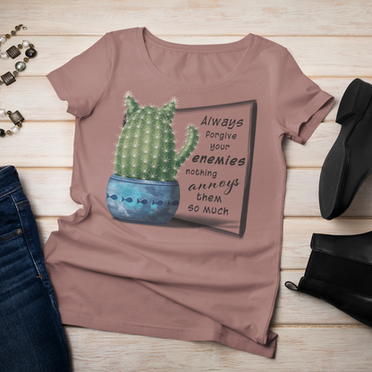 Always Forgive Your Enemies - Felis Cactus T-shirt