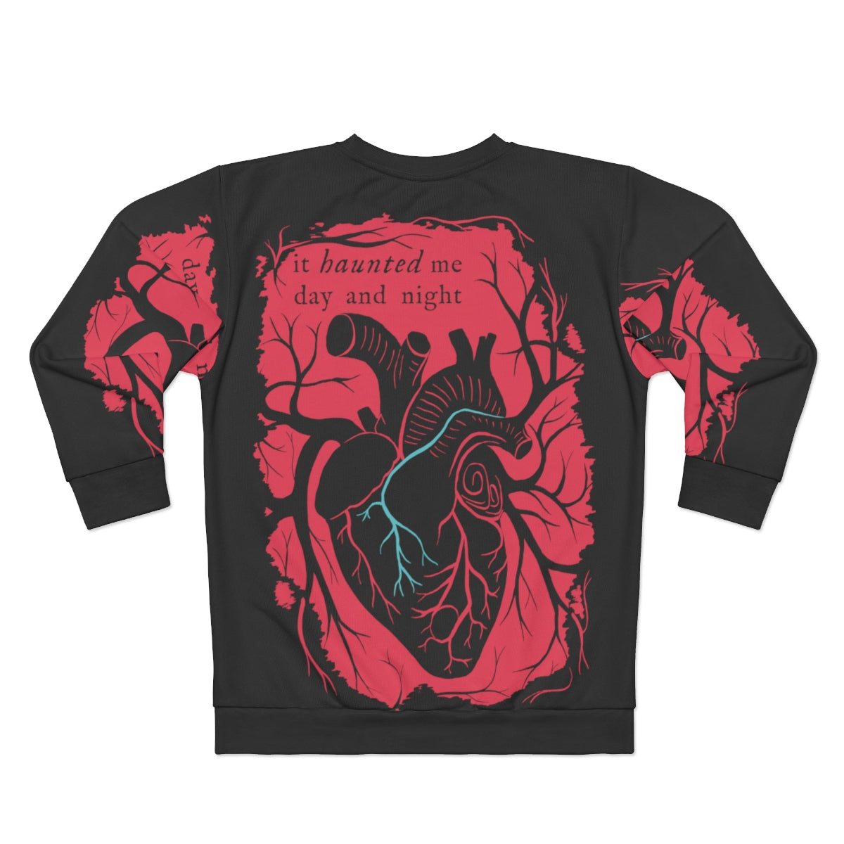 AOP Haunted Heart Sweatshirt - Terror - Unisex Sizing